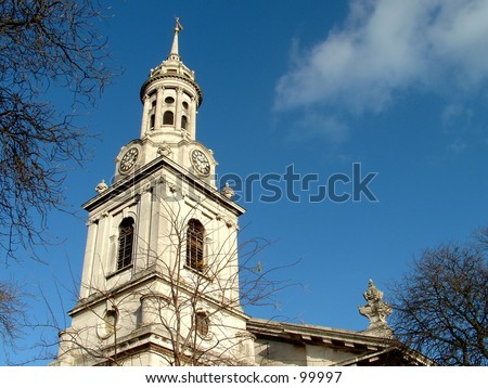Historic georgian church of saint Alfege at Greenwich, London.