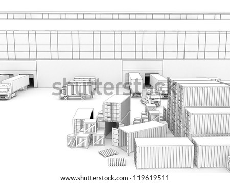 504 Empty Warehouse Drawing Stock Photos HighRes Pictures and Images   Getty Images