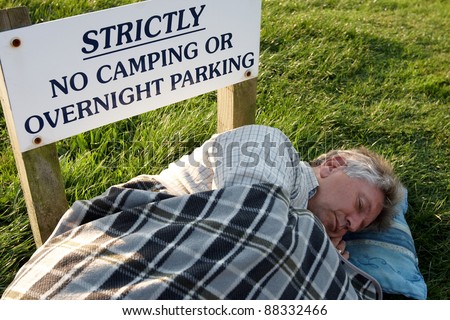 breaking the rules and sleeping rough