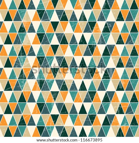 Green & Orange Triangle Background
