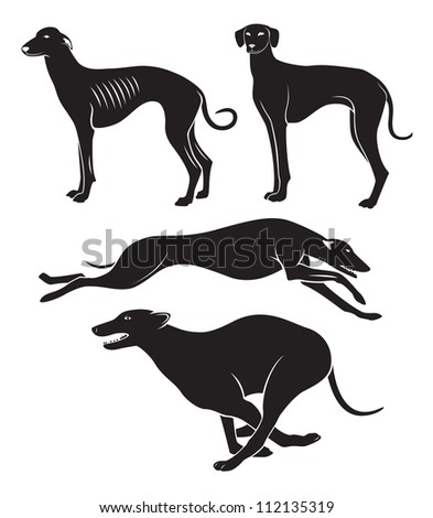 The figure shows the hounds