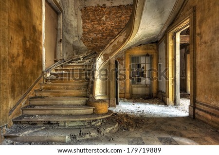 Similar – Image, Stock Photo Decline door Stairs