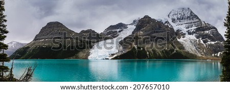 Scenic mountain hiking views, Berg Lake Trail, Mount Robson Provincial Park British Columbia Canada