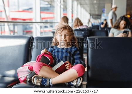 Similar – Image, Stock Photo Little girl waiting for her mom