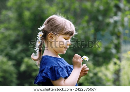 Similar – Image, Stock Photo girl with braids playing in havana