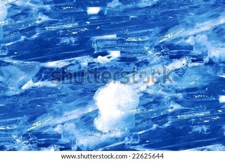 floating ice shards background