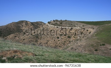 Geology in a nature park, Southern California