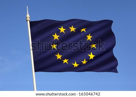 The flag of Europe is the emblem of the Council of Europe and the European Union. It is also often used to indicate eurozone countries, and, more loosely, to represent the continent of Europe