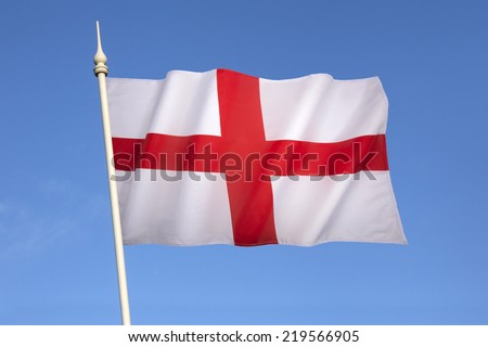 Flag Of England - St. George'S Cross. The Red Cross As An Emblem Of ...