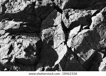 Weathered basaltic igneous rock