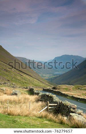 Lake district UK - Drive through the Valley