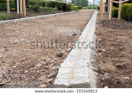 Streets and path construction / construction site
