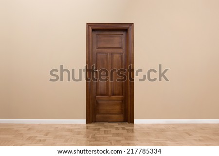 Similar – Image, Stock Photo Simple wooden door Door