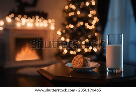 Similar – Image, Stock Photo Stays at home, red lettering stamped on white wall.