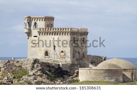 Castillo\'s defense in the port of Tarifa, Spain