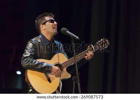 GRANADA - SPAIN, MARCH 13, 2015: XXVII International Tango Festival. Javier Diaz, guitar.
