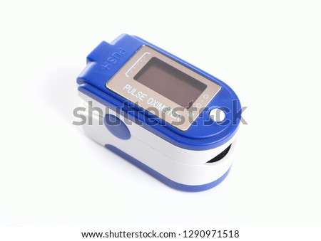 Similar – Finger with pulse oximeter