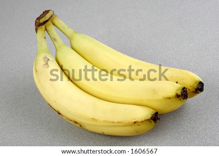 Group Bunches Banana Yellow