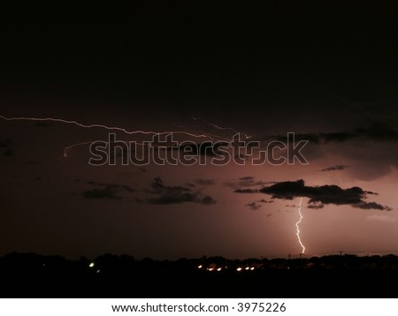 lightning clouds thunderstorms rain electricity