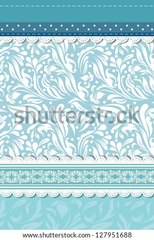 Vintage blue background for invitation, backdrop, card, new year brochure, banner, border, wallpaper, template, frame texture  raster version