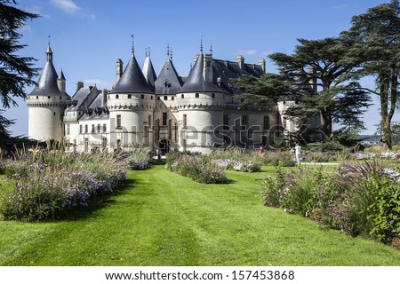 Chaumont-sur-Loire castle. France. Chateau of the Loire Valley.