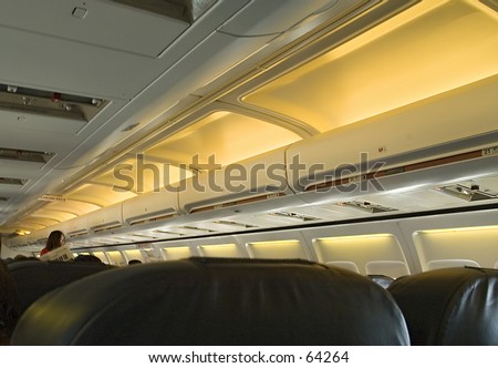 inside cabin 737 airplane