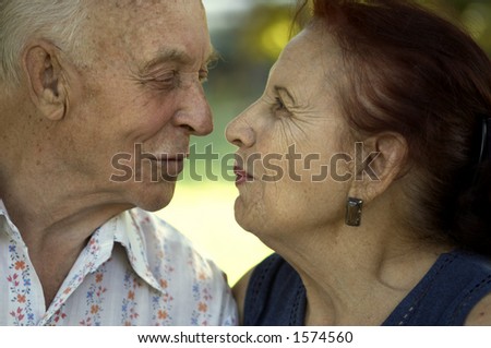 seniors in love(focus point on the noses,special photo f/x)