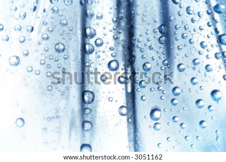 blue drops (selective focus,special toned photo f/x)