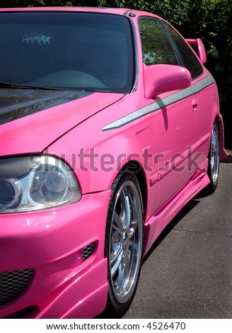 Hot Pink Car