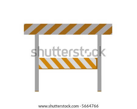 isolated construction and caution sign (vector illustration)