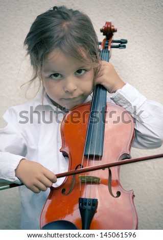 young violin player