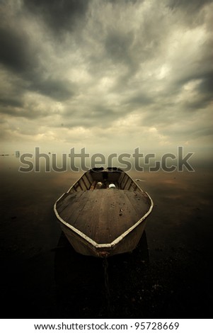 boat and storm
