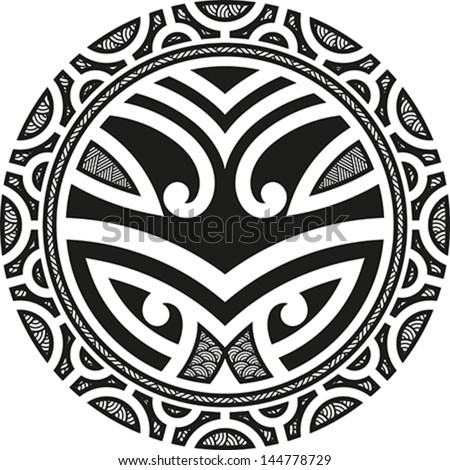 Traditional Maori Taniwha Tattoo Design. Editable Vector Illustration ...