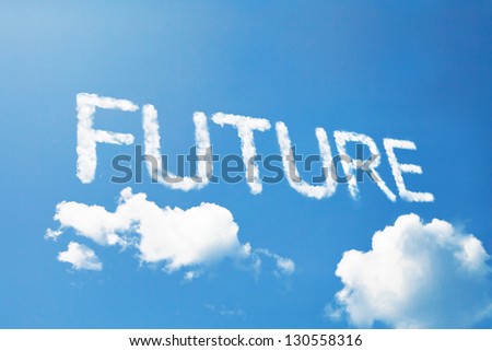 future cloud word