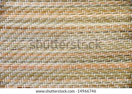 Native woven sleeping mat in the Philippines