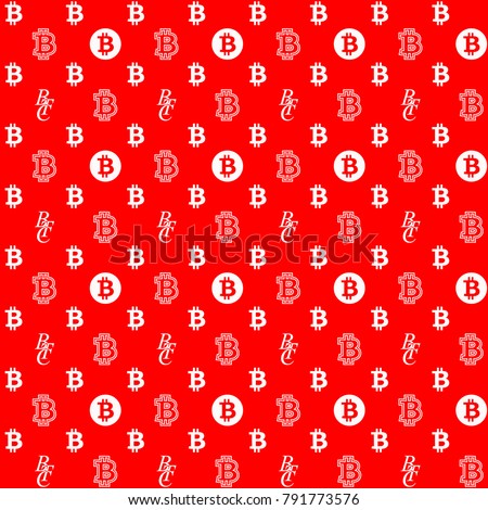 Bitcoin Seamless Pattern Louis Vuitton Supreme Style. Vector illustration