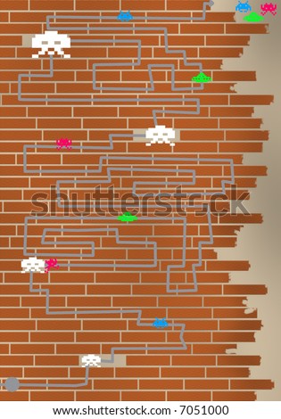 wall, pixel game
