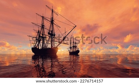 Similar – Image, Stock Photo Pirate Bay