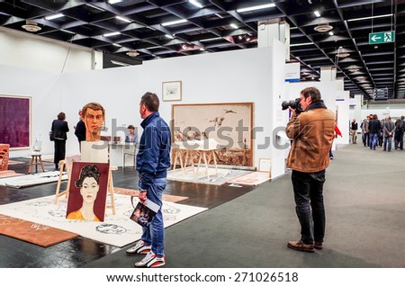 Cologne, Germany - April 17: Art Cologne is an art fair held annually in Cologne, It is regarded as the world\'s oldest art fair of its kind. April 17, 2015 in Cologne Germany