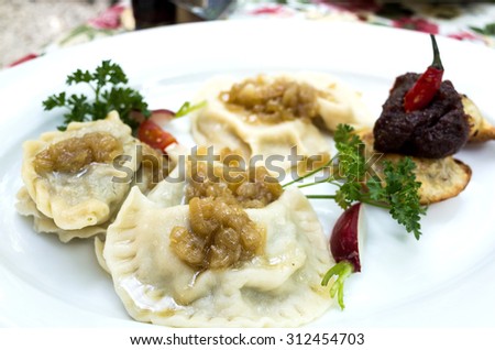 Polish dumplings - pierogi, polish food