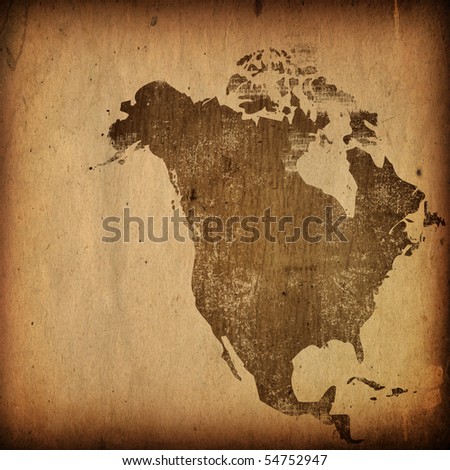 aged America map-vintage artwork