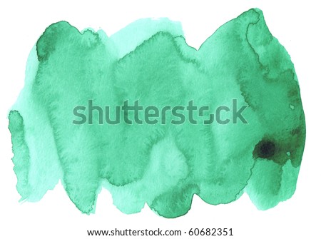 green texture watercolor background painting