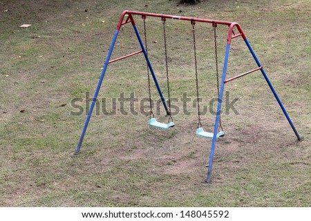 old playground in park