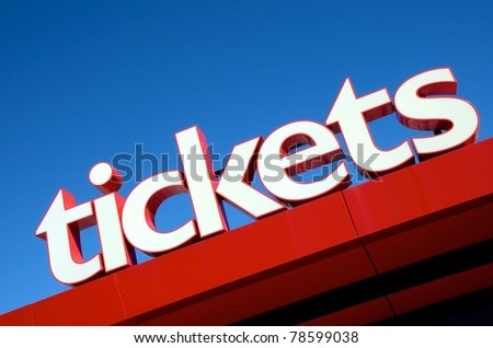 Large tickets sign