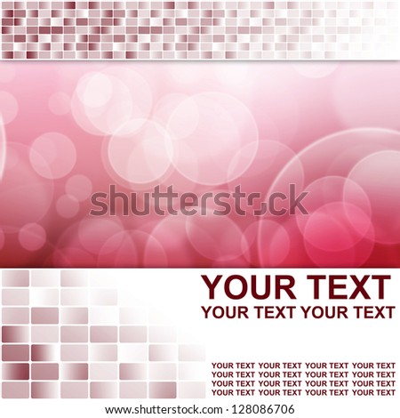 Abstract background bokeh light pattern for business