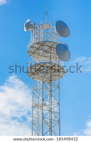 mobile telephone radio tower