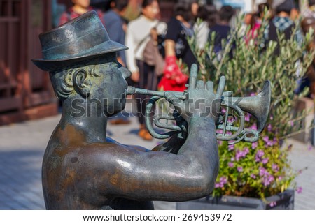 KOBE, JAPAN - OCTOBER 26: Kitano District in Kobe, Japan on October 26, 2014. Historical district contains a number of foreign residences from the late Meiji and early Taisho eras of Japanese history