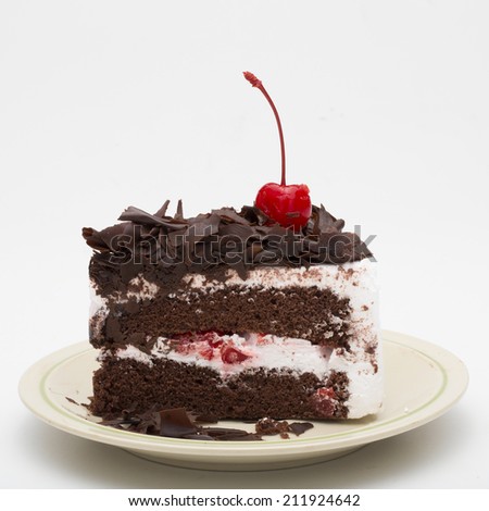 Cake on a white background.