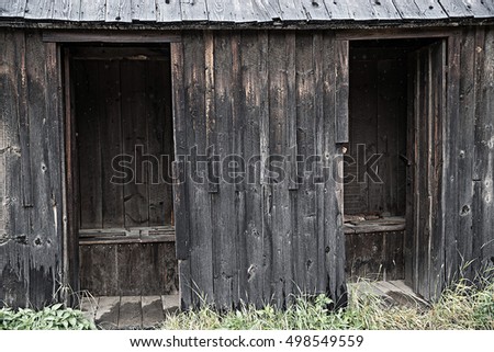 Old Outhouse Stock Photo 498549559 : Shutterstock