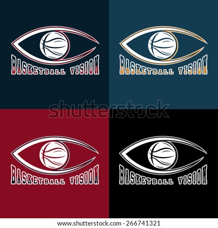 basketball vision vector design template